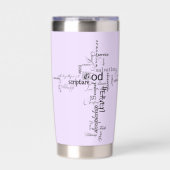 Gourde Isotherme Mots chrétiens croisés personnalisés (Extérieur)