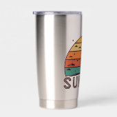 Gourde Isotherme Mug graphique Retro Sunset Horizon (Gauche)