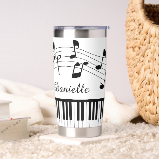 Gourde Isotherme Music Notes Piano Personalized Custom Colors (Salon)