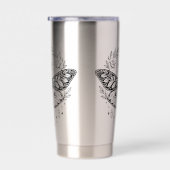 Gourde Isotherme Mystical Gothic Moth Botanical Celestial Line Art  (Gauche)