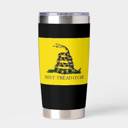 Gourde Isotherme Ne pas taper sur mon drapeau Gadsden (Couvercle)