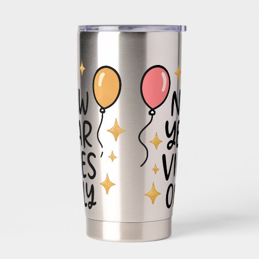 Gourde Isotherme "New Year Vibes Only"  (Gauche)