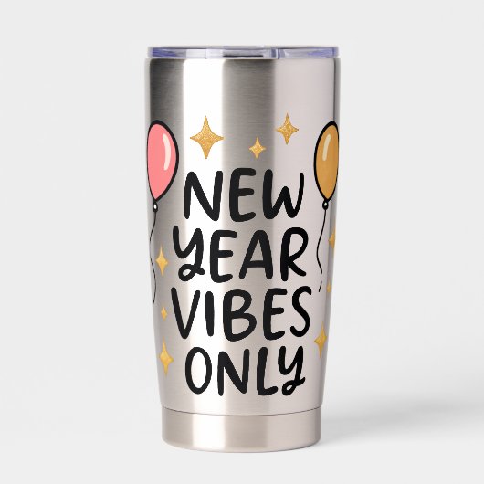 Gourde Isotherme "New Year Vibes Only"  (Extérieur)