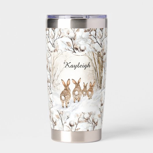 Gourde Isotherme Noël des lapins (Extérieur)