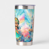 Gourde Isotherme Nom d'ajout de la mignonne Princesse (Gauche)