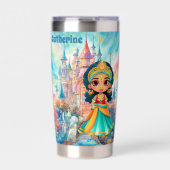 Gourde Isotherme Nom d'ajout de la mignonne Princesse (Extérieur)