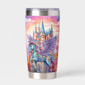 Gourde Isotherme Nom de la licorne de l'imaginaire mignon (Couvercle)