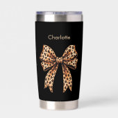 Gourde Isotherme Nom de l'arc léopard noir (Couvercle)