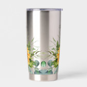 Gourde Isotherme Nom des initiales du monogramme personnalisé des t (Gauche)