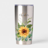 Gourde Isotherme Nom des initiales du monogramme personnalisé des t (Couvercle)