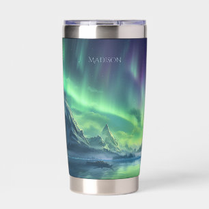 Gourde Isotherme Nom personnalisé Aurora Borealis