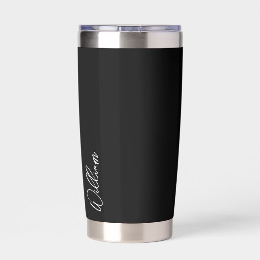 Gourde Isotherme Nom personnalisé du script moderne (Couvercle)