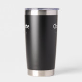 Gourde Isotherme Nom Retro Bold Black (Gauche)