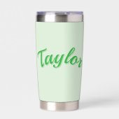 Gourde Isotherme Nom Taylor En Vert, (Extérieur)