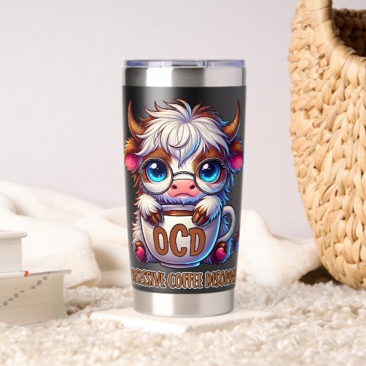 Gourde Isotherme Obsessive Coffee Disorder  (Salon (pivotée))