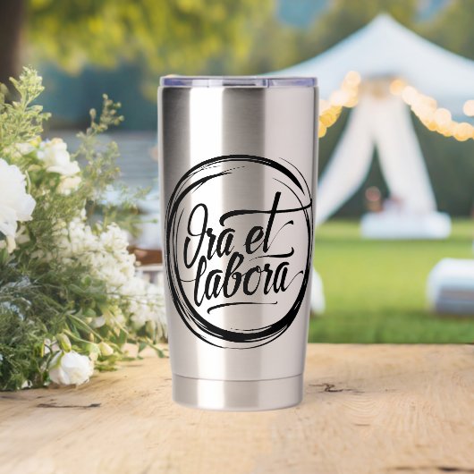 Gourde Isotherme Ora et labora (Mariage (pivotée))