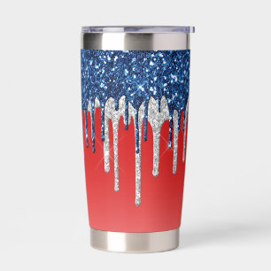 Gourde Isotherme Paillettes Americana Dégoulinantes