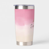 Gourde Isotherme Palmier Tropical Peach Peach Pink Gold (Gauche)