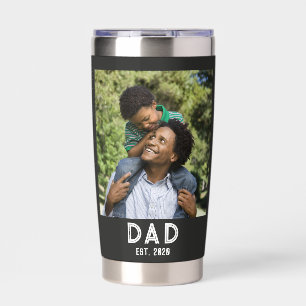Gourde Isotherme Papa a établi le cadeau photo pour la fête des pèr