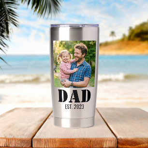 Gourde Isotherme Papa a établi une police noire simple et audacieus