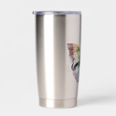 Gourde Isotherme Papillon à menthe bleu violet Aqua Gold (Gauche)