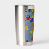 Gourde Isotherme papillons multicolores (Gauche)