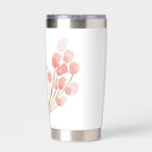 Gourde Isotherme Par grâce vous avez sauvé, rose floral (Couvercle)