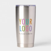 Gourde Isotherme Parleur en acier inoxydable avec logo de l'entrepr (Extérieur)