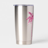 Gourde Isotherme Parties scintillant rose Palm Tree Gold Love (Gauche)