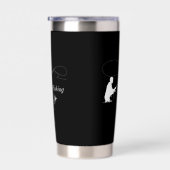 Gourde Isotherme Paruline isolée de pêche à la mouche (Gauche)