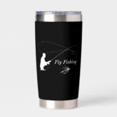 Gourde Isotherme Paruline isolée de pêche à la mouche (Couvercle)