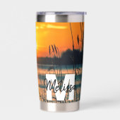 Gourde Isotherme Paruline thermique monographique personnalisée (Gauche)