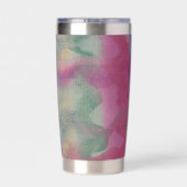 Gourde Isotherme Pastel Art Abstrait (Couvercle)