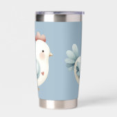 Gourde Isotherme Pastel Cottagecore Chicken (Gauche)