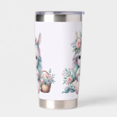 Gourde Isotherme Pastel Kawaii Unicorn Doll with Flower Basket (Gauche)