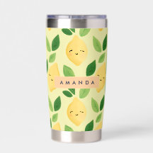 Pastel personnalisé Cute Smiling Citron Motif