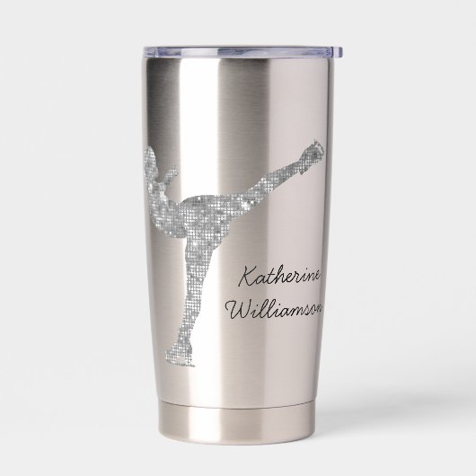 Gourde Isotherme Patinage artistique personnalisé Patinage sur glac (Gauche)