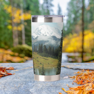 Gourde Isotherme Paysage pittoresque du Mont Rainier