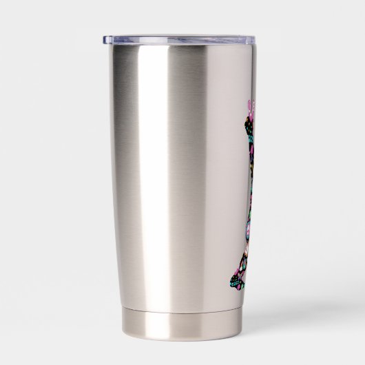 Gourde Isotherme Peace Love Bigfoot Hippie Funny Bigfoot Lover (Gauche)