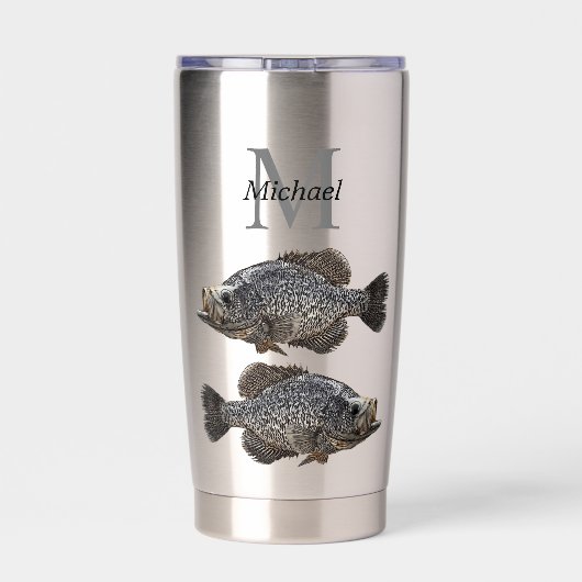 Gourde Isotherme Pêcheur à la mercerie personnalisée Monogramme Poi (Couvercle)