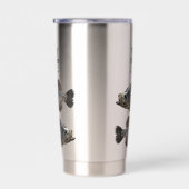 Gourde Isotherme Pêcheur à la mercerie personnalisée Monogramme Poi (Gauche)