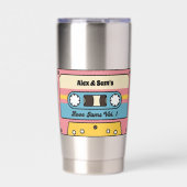 Gourde Isotherme Personalized Love Jams Cassette Tape – Custom Name (Extérieur)