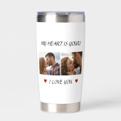 Gourde Isotherme Personalized Love Water Bottle Couple Photo Gift (Extérieur)