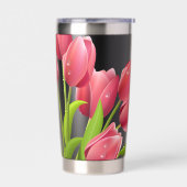 Gourde Isotherme Personalized Modern Image Custom Insulated Tumbler (Gauche)