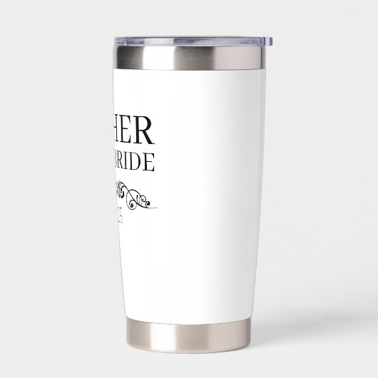 Gourde Isotherme Personalized Mother of the Bride Custom Tumbler,  (Gauche)