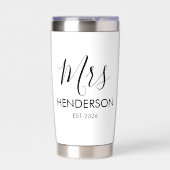 Gourde Isotherme Personalized Mrs Gifts for the bride to be cup wit (Extérieur)