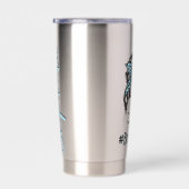 Gourde Isotherme Personnalisé garçon Mama Messy Bun garçon maman ca (Gauche)