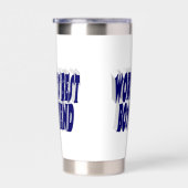 Gourde Isotherme Petit ami avec la moitié bleu foncé (Gauche)