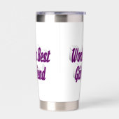 Gourde Isotherme Petite amie à moitié violette (Gauche)