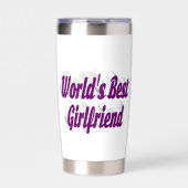 Gourde Isotherme Petite amie à moitié violette (Extérieur)